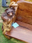 Bench with Bear & Rock Ends
