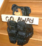 Bear Sitting on Step